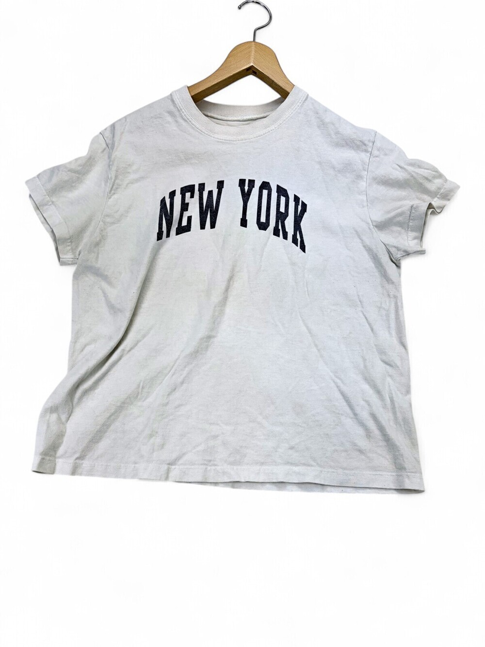 John Galt (Brandy Melville) New York Graphic Tee OS/XS-S White